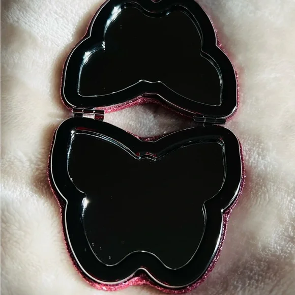 Coach Glitter Pink Butterfly Compact Mirror - Picture 7 of 9